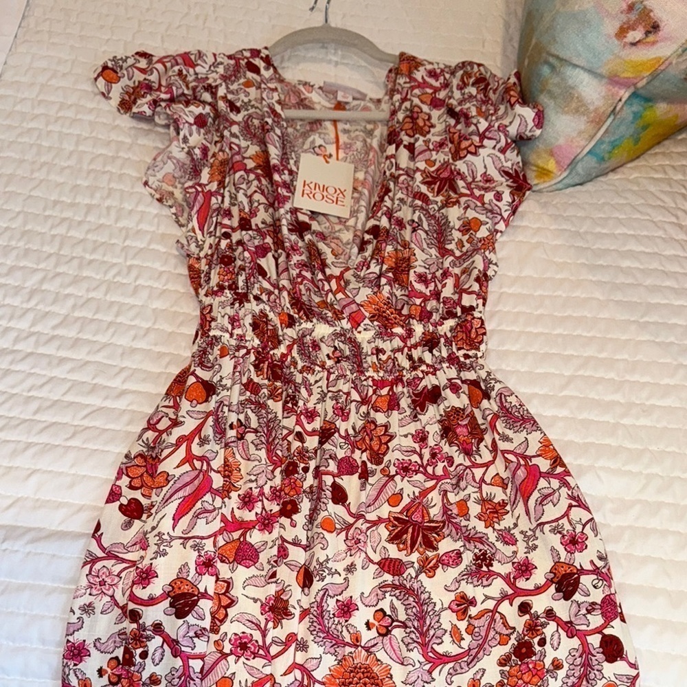 Maxi Dress - Pink and Red - Picture 2 of 8